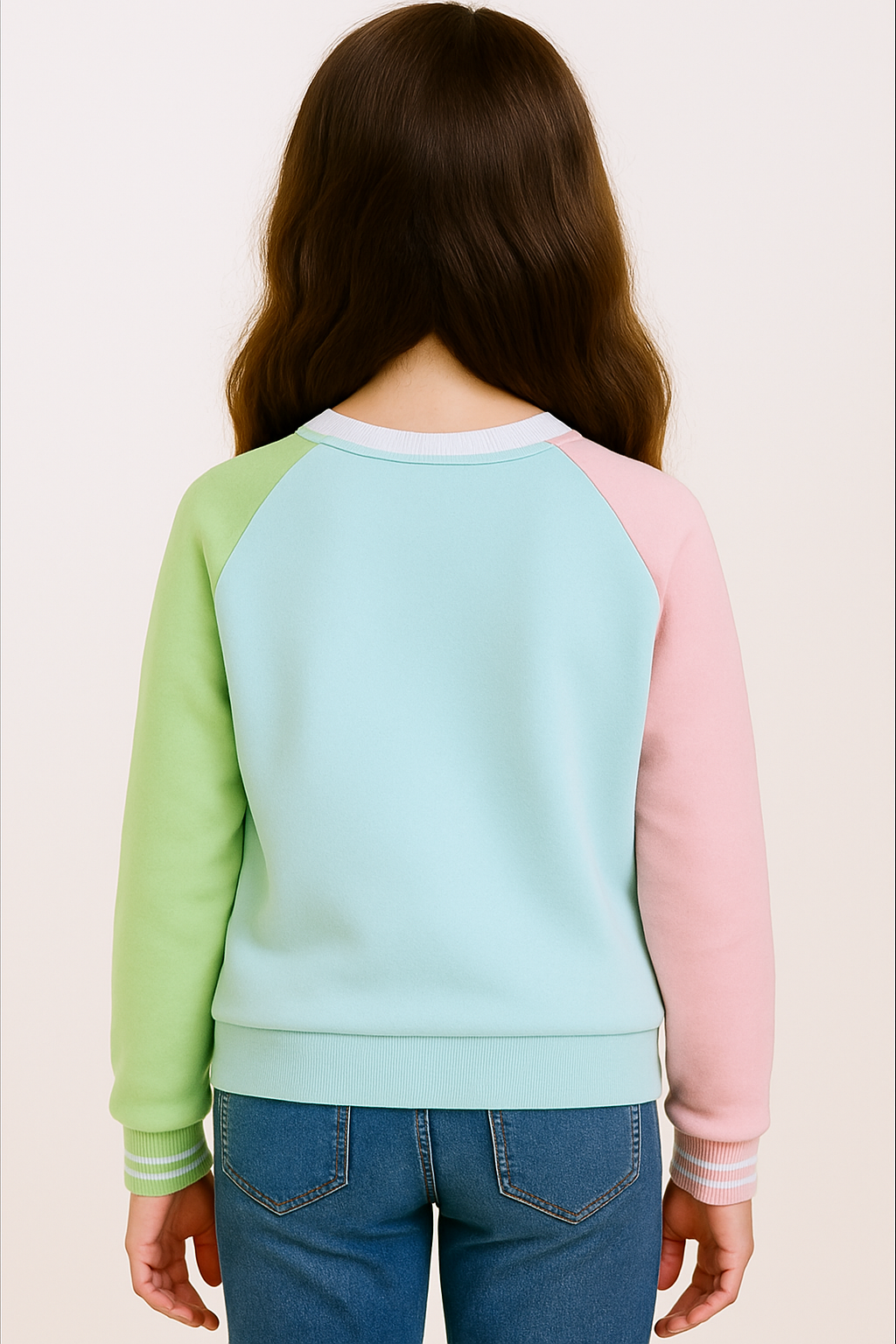 Playful Heart Pastel Winter Sweatshirt