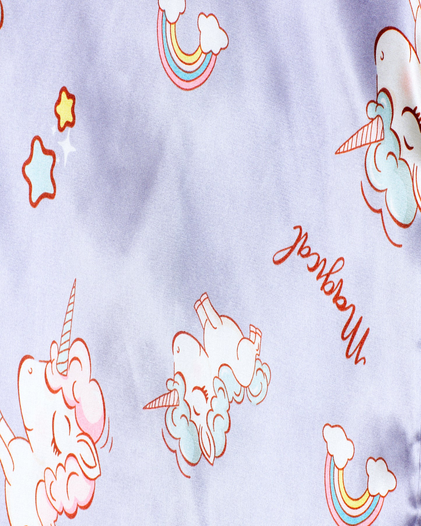 Purple Unicorn Sleep Set- Satin