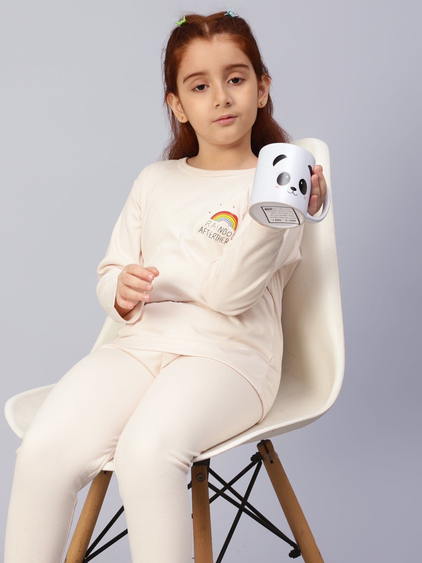 Beige Rainbow Sleep Set