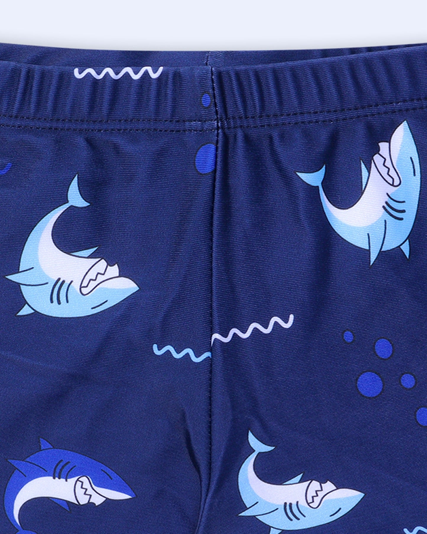 Shark Trunk Swim Set- Navy