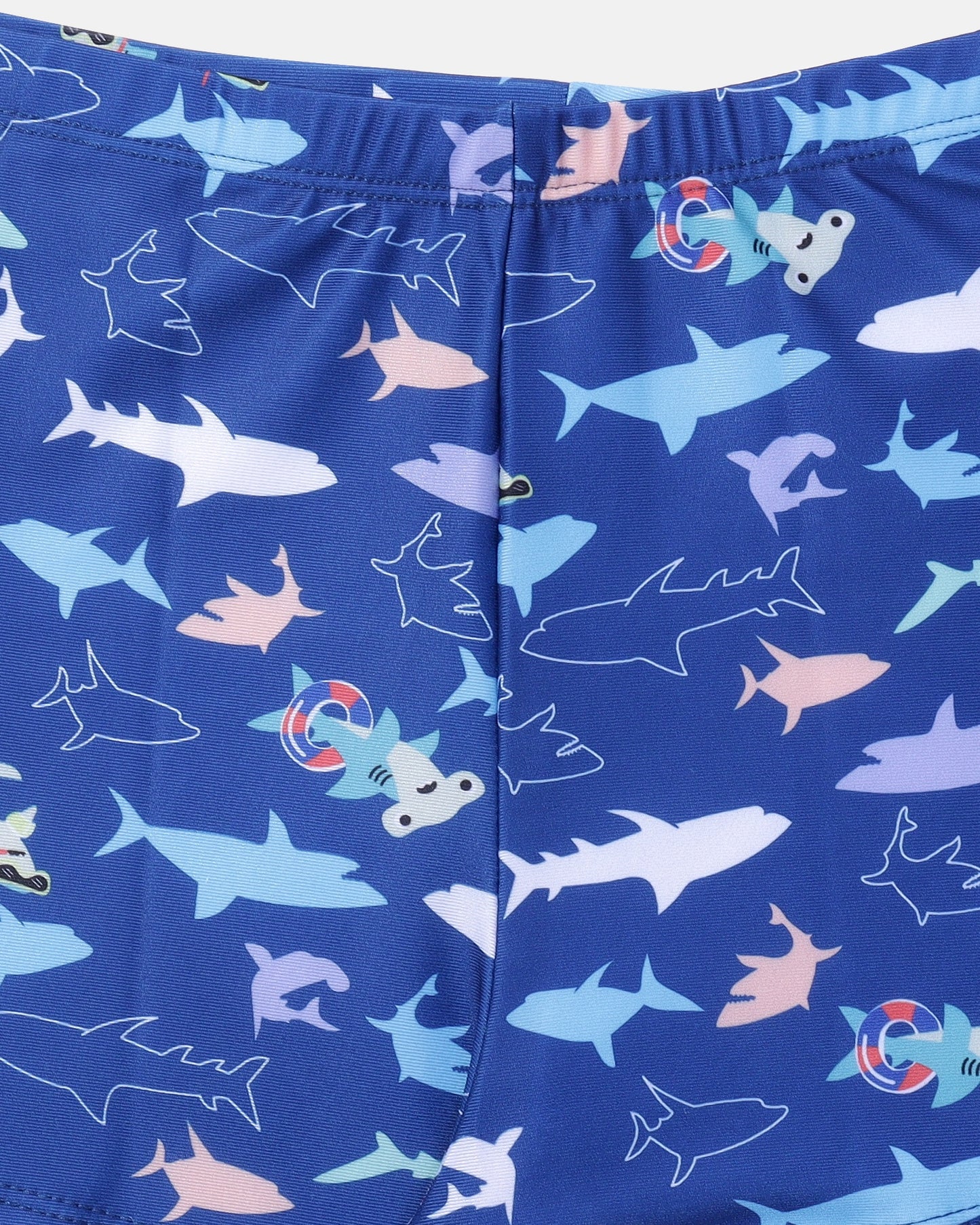 Fish Trunk Swim Set- Blue