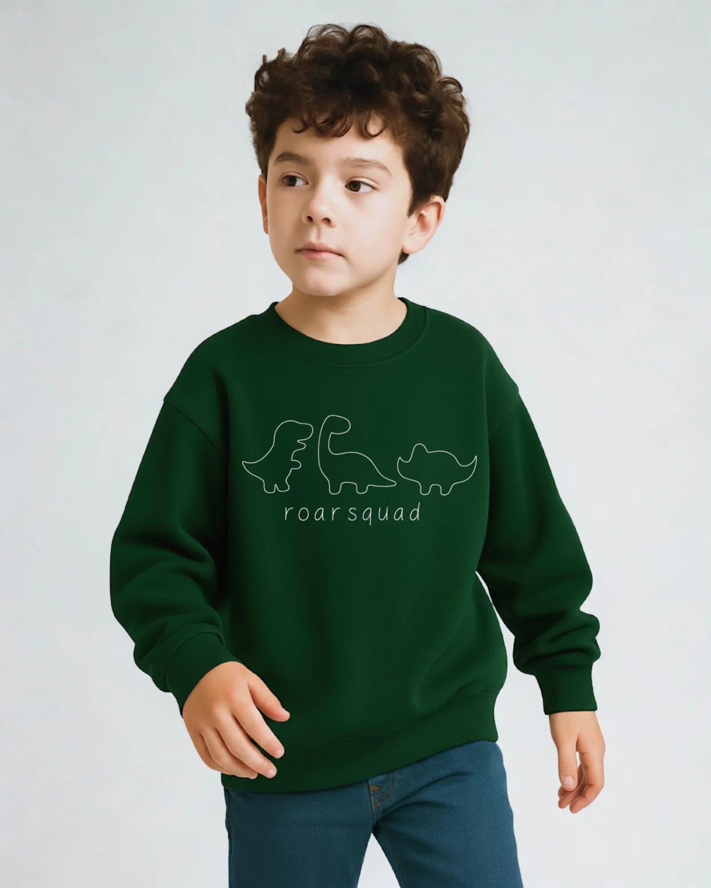Roar Squad Dino Winter Sweatshirt