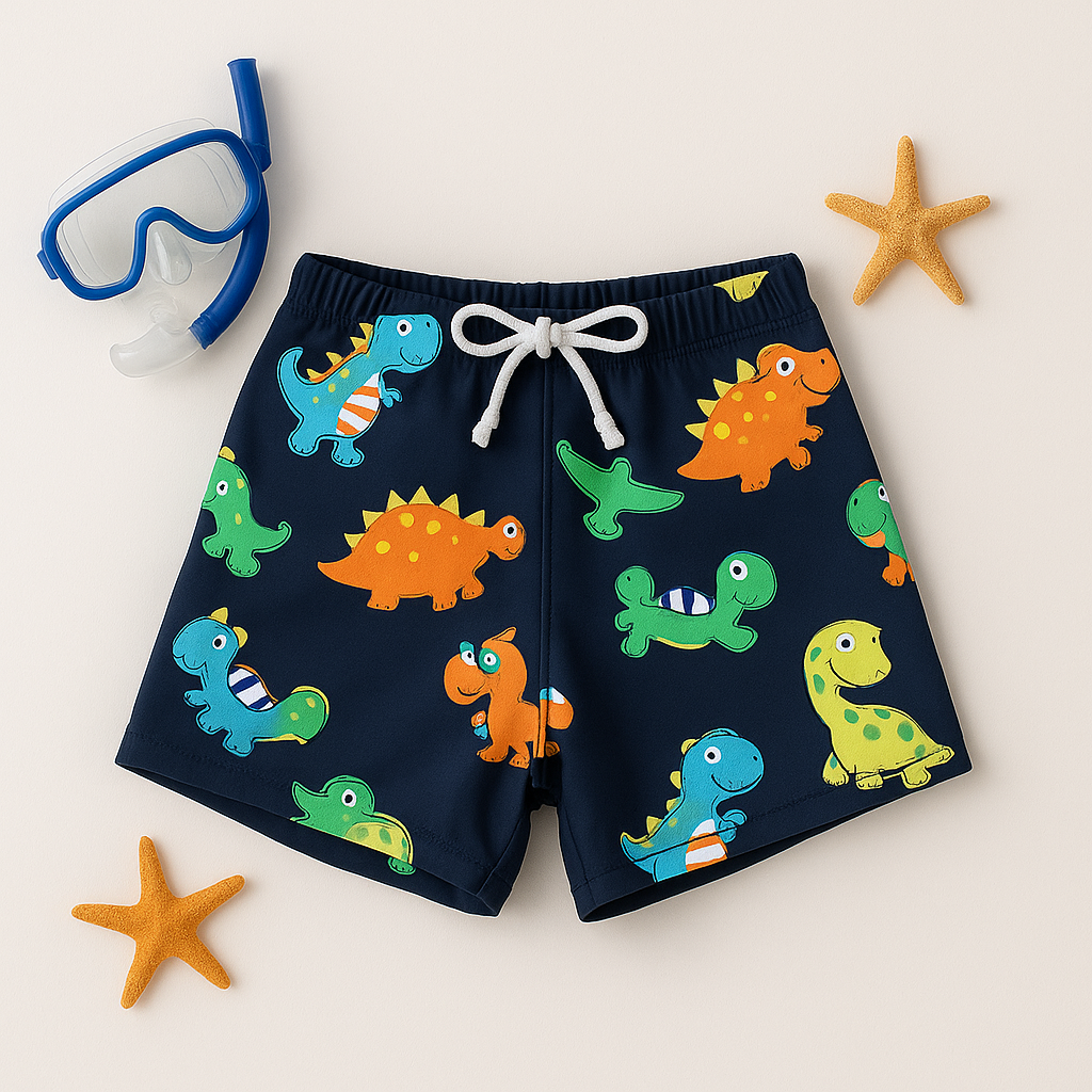 Dino Dive Swim Trunks