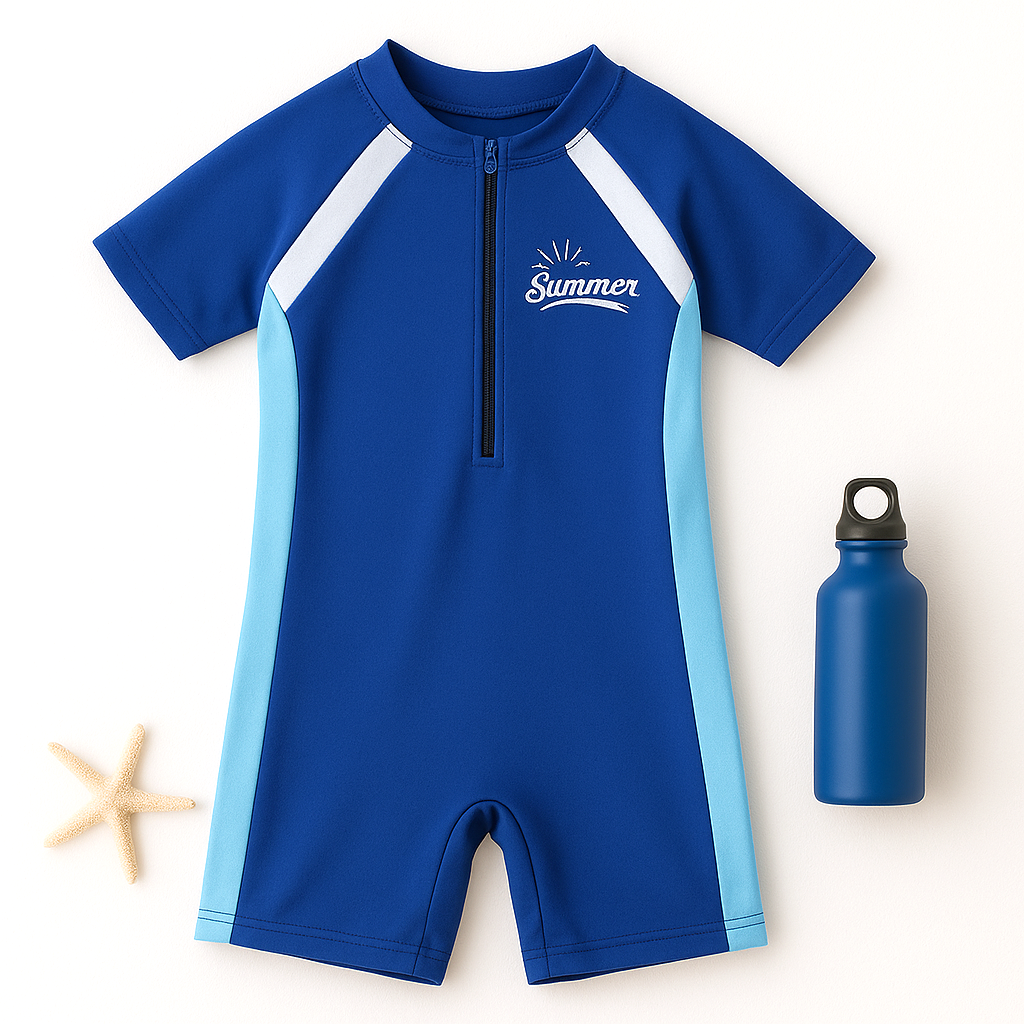 Ocean Dash Zip Swim Suit