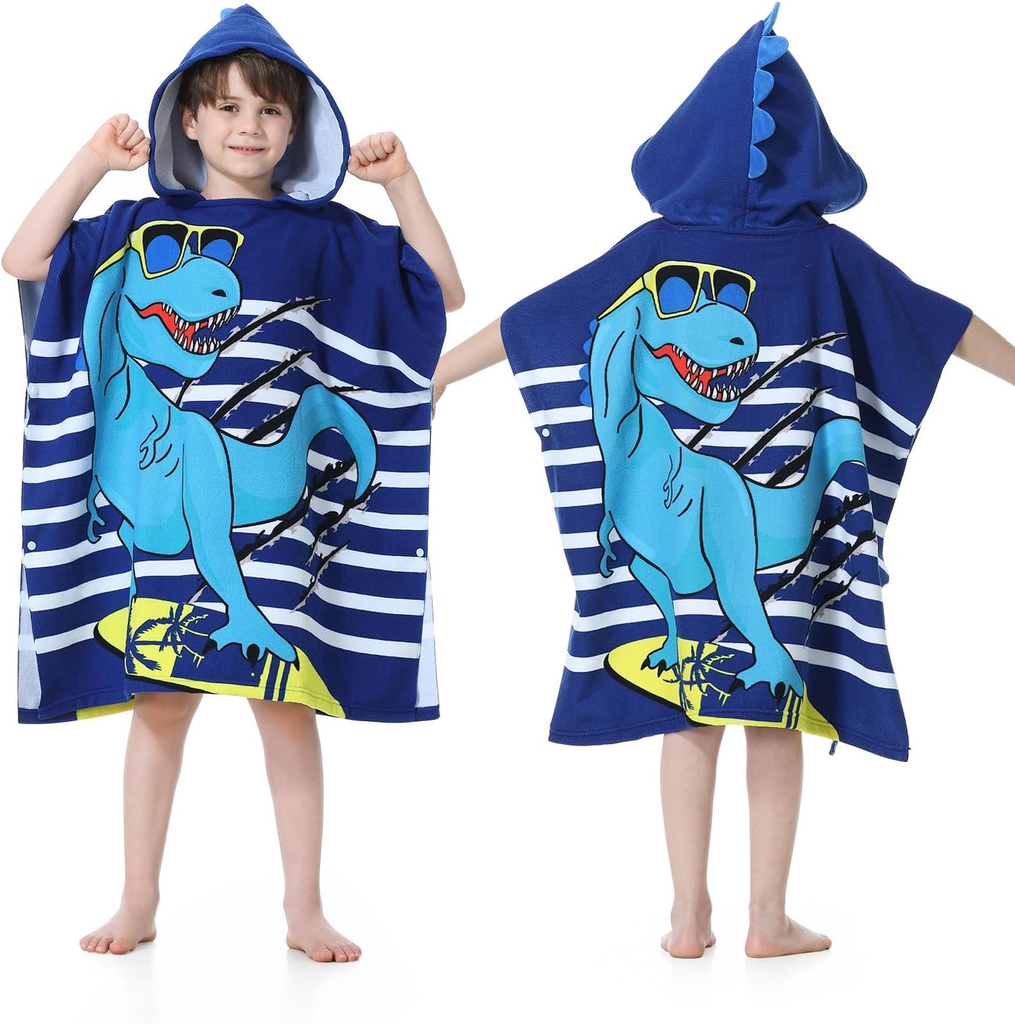 Smart Dino Hooded Towel