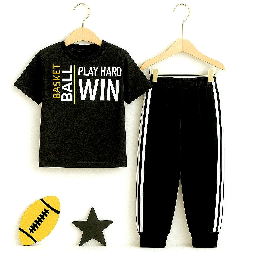 Game Mode Black Co-ord Set