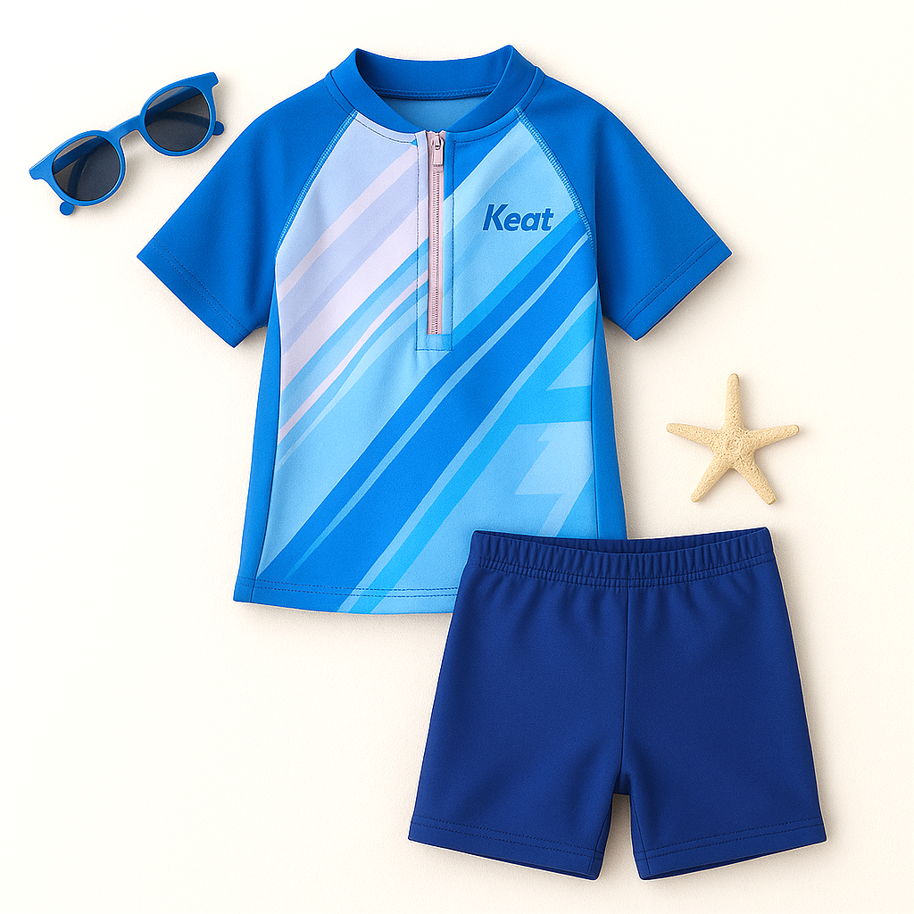 Blue Blaze Swimsuit Set