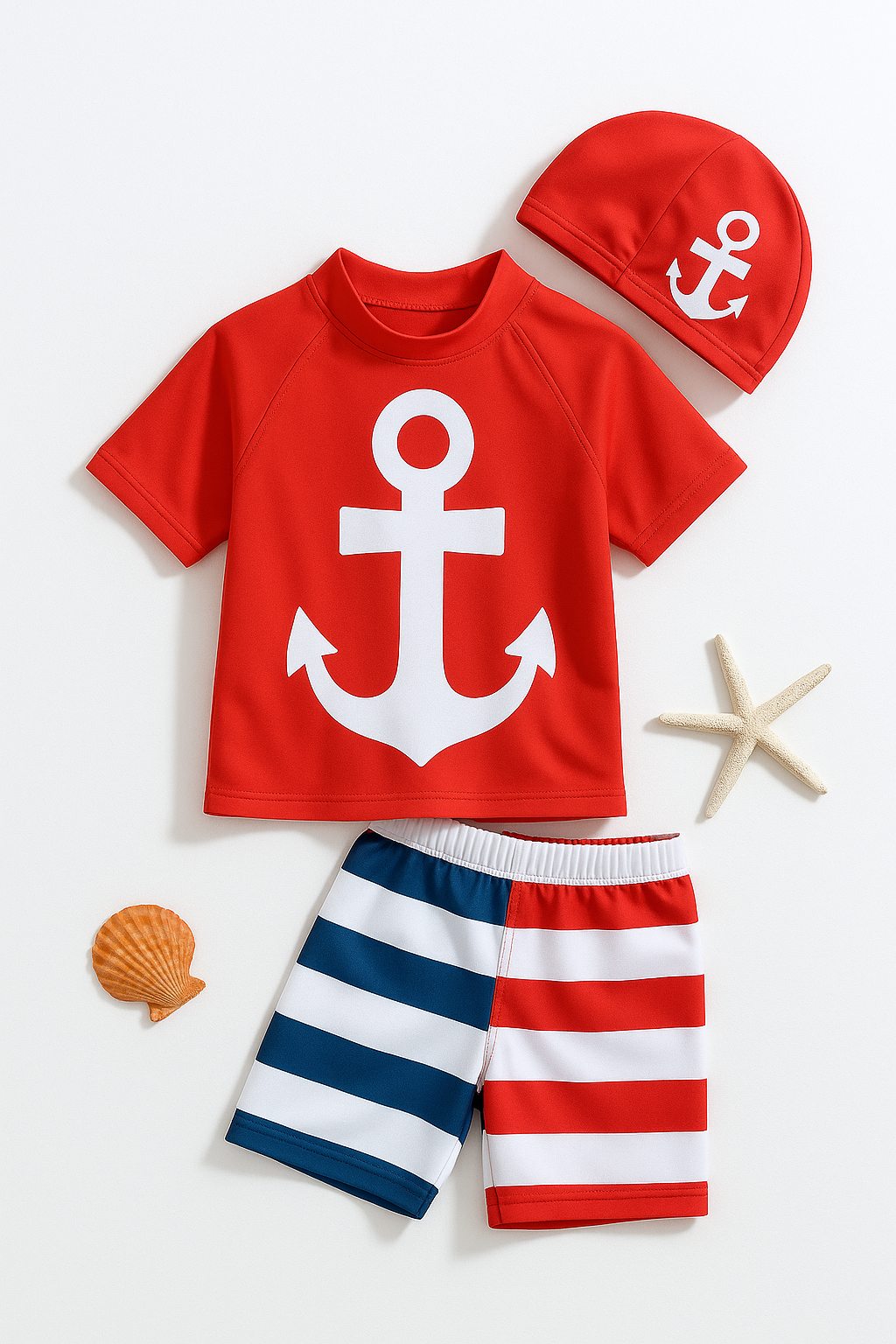Little Sailor Rashguard Swim Set