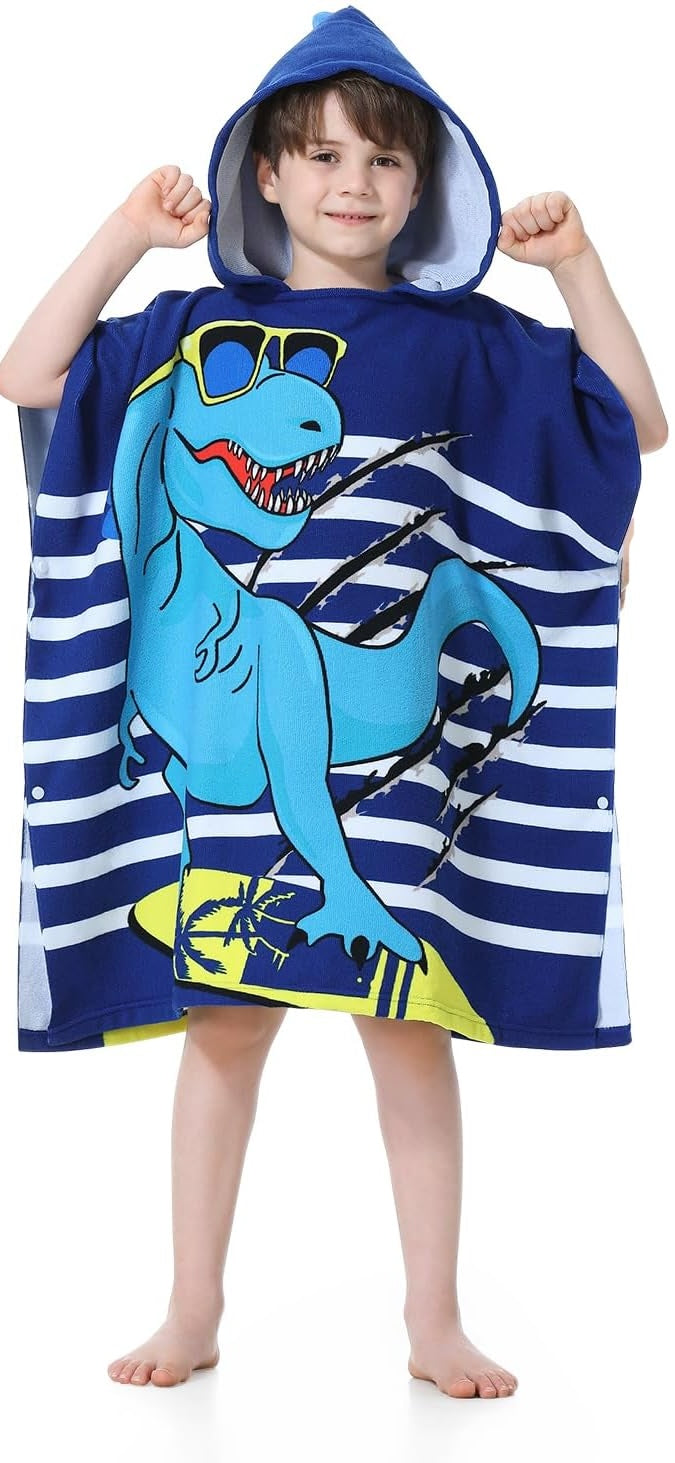Smart Dino Hooded Towel