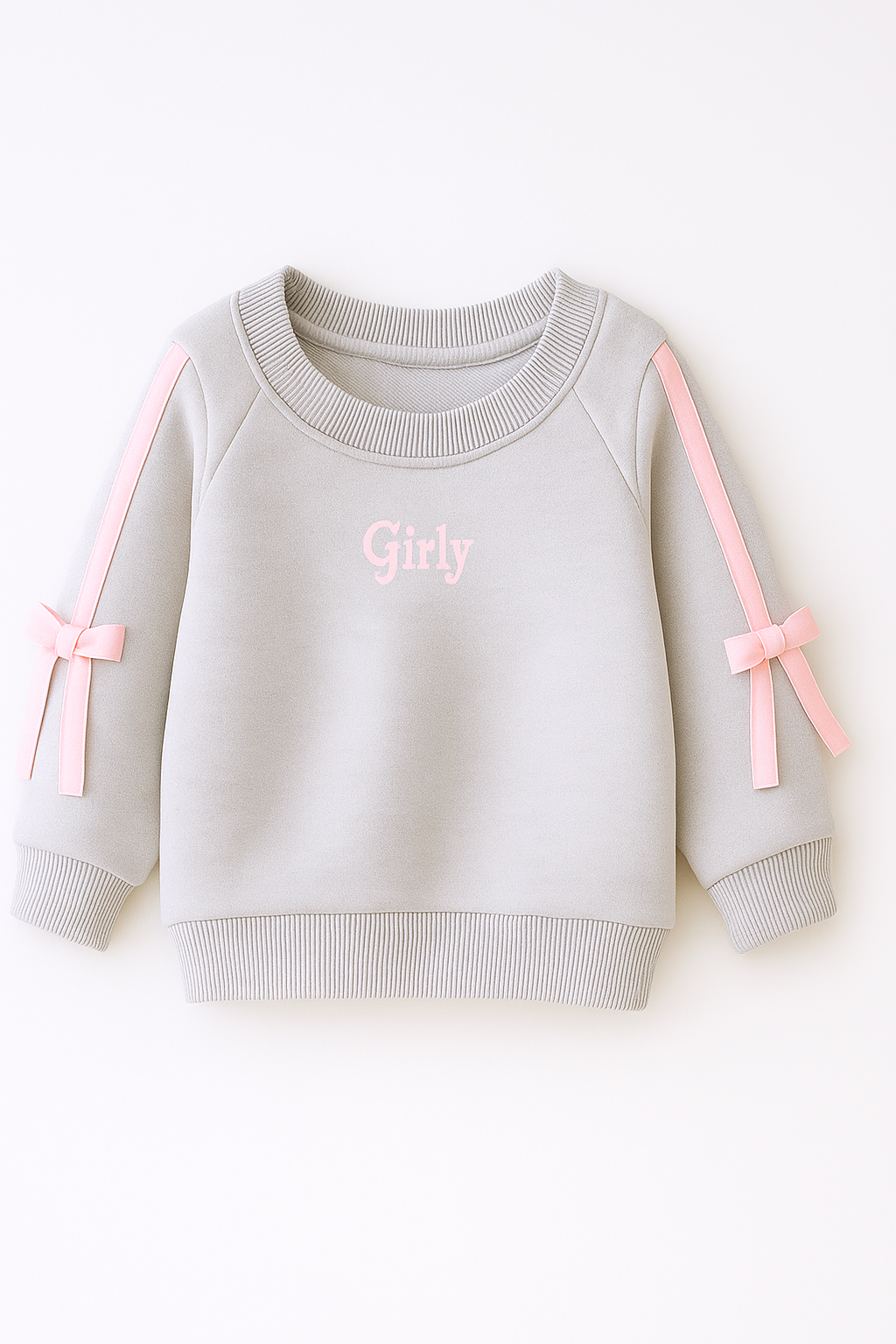 Girly Bow Winter  Sweatshirt Set