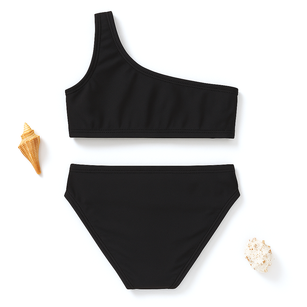 Chic Petal Wave Bikini Swimsuit