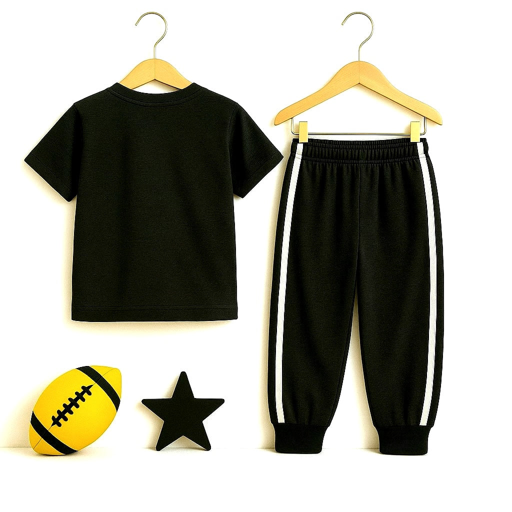 Game Mode Black Co-ord Set