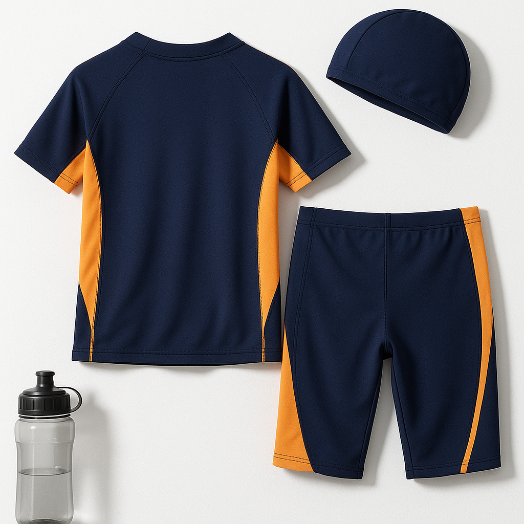 Orange Blaze 3-Piece Swimsuit