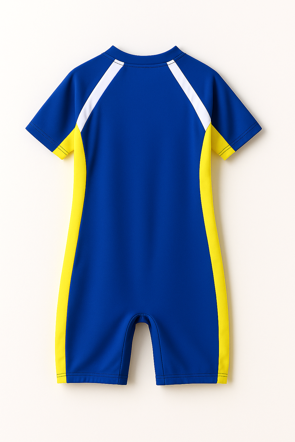 Neon Splash Zip Swim Suit