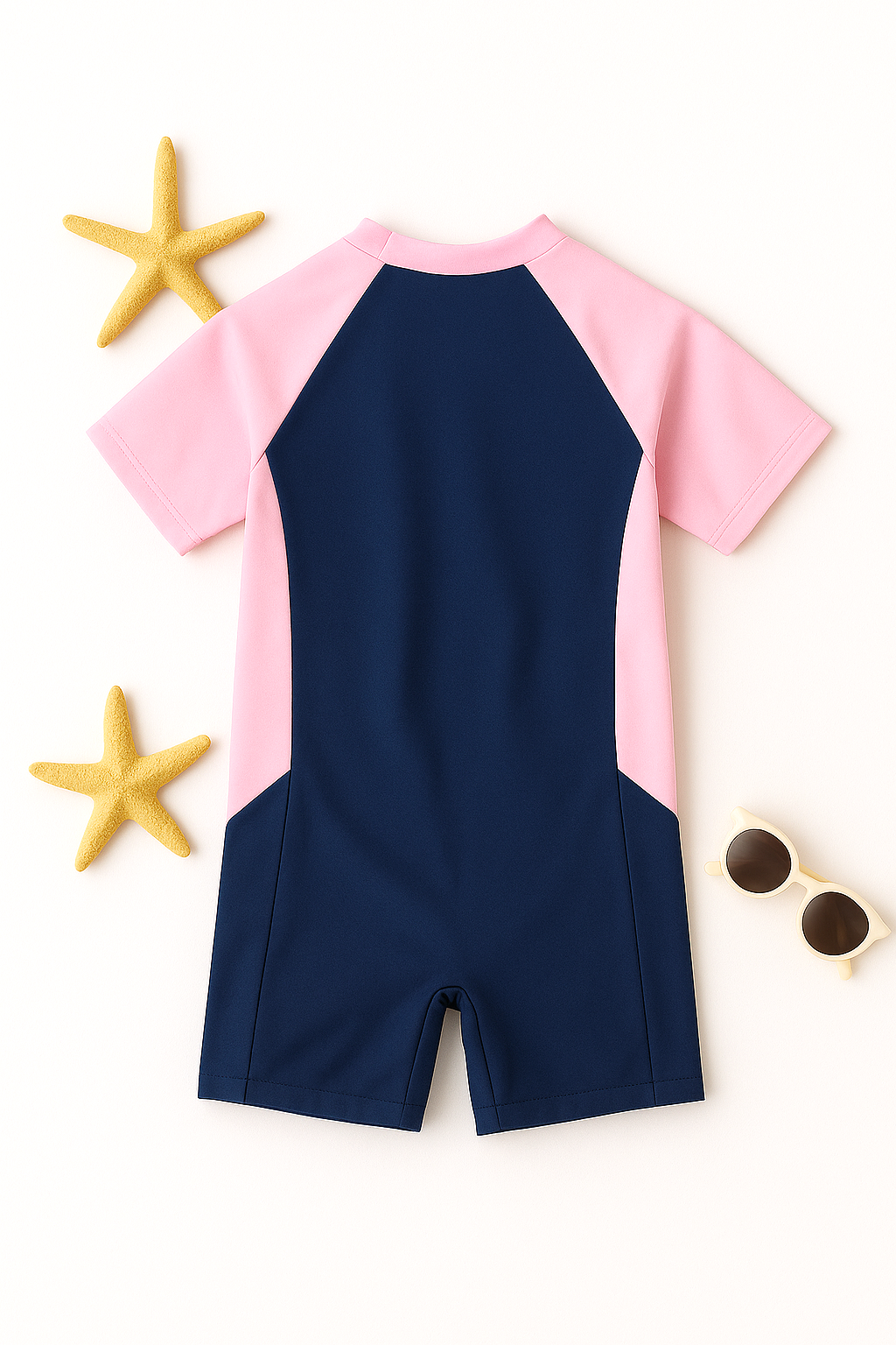 Aqua Blush Zip Swimsuit