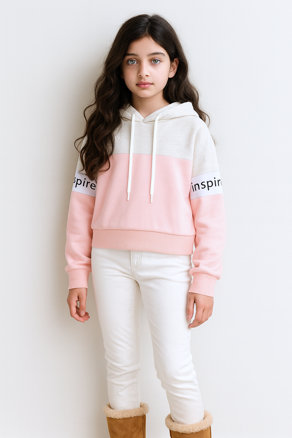 Soft Glow Inspire Hoodie Winter Sweatshirt