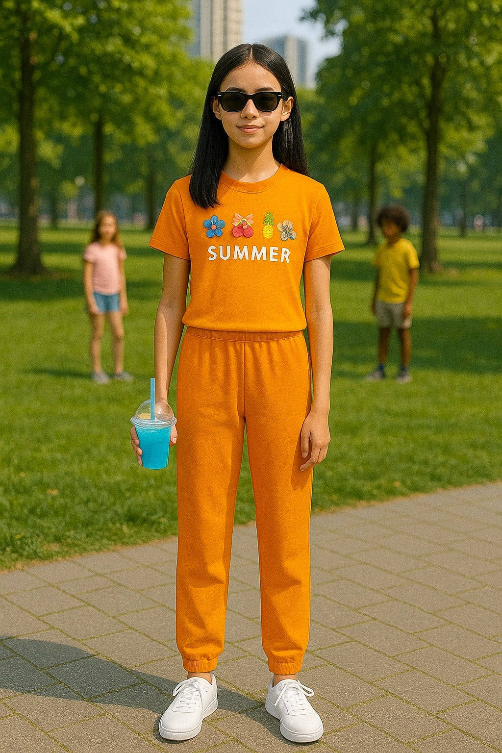 Orange Zing Co-ord Set