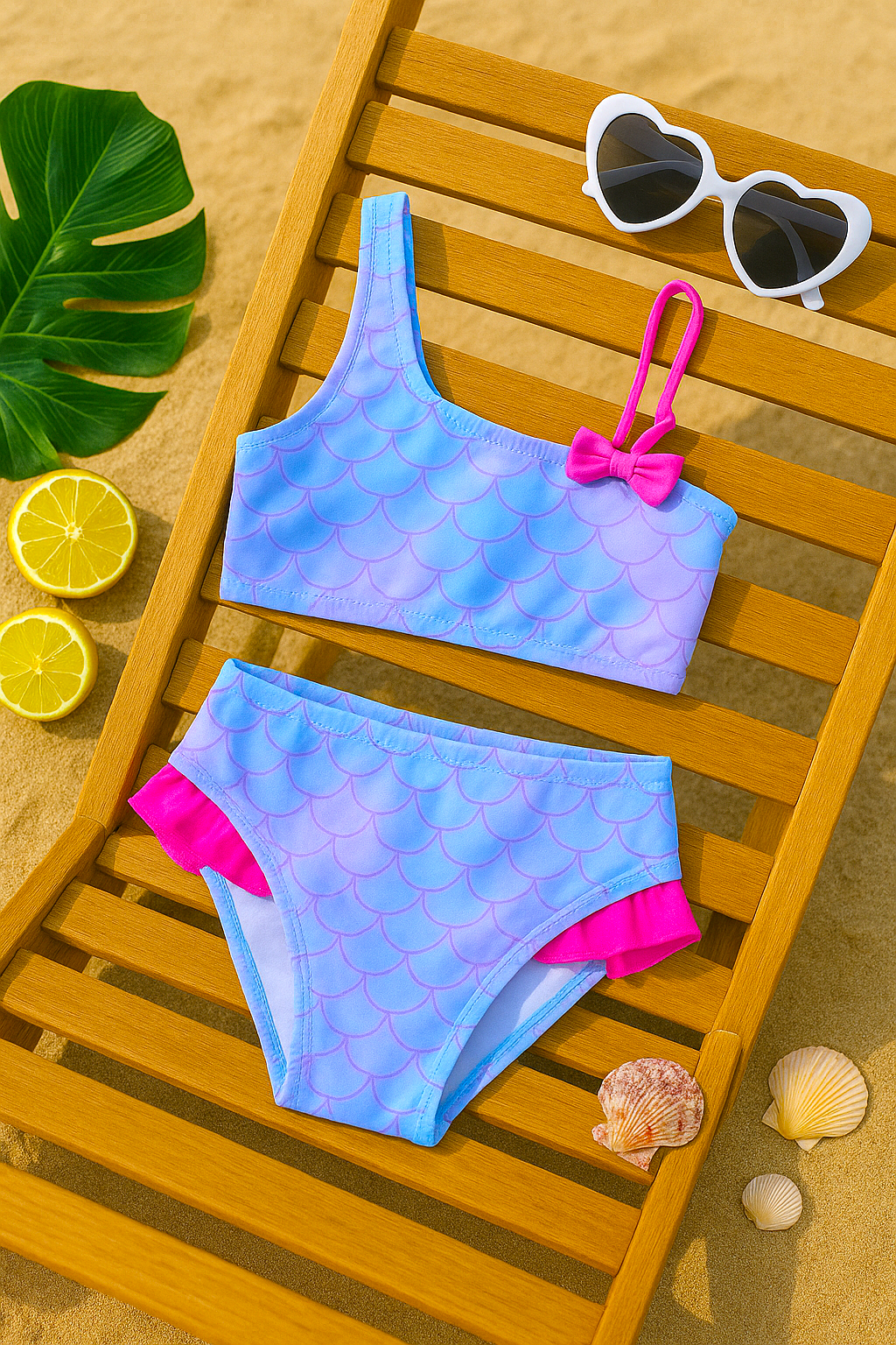 Mystic Fin Splash Swimsuit Set