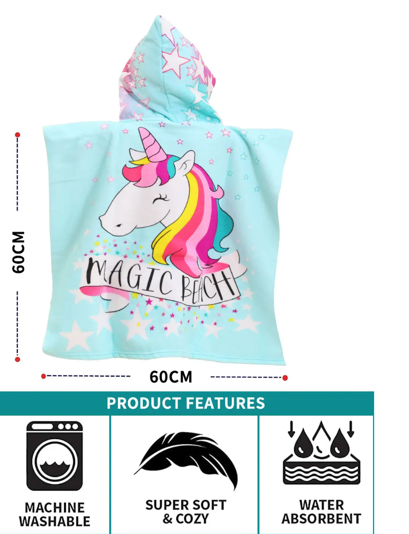 Magic Unicorn Hooded Towel