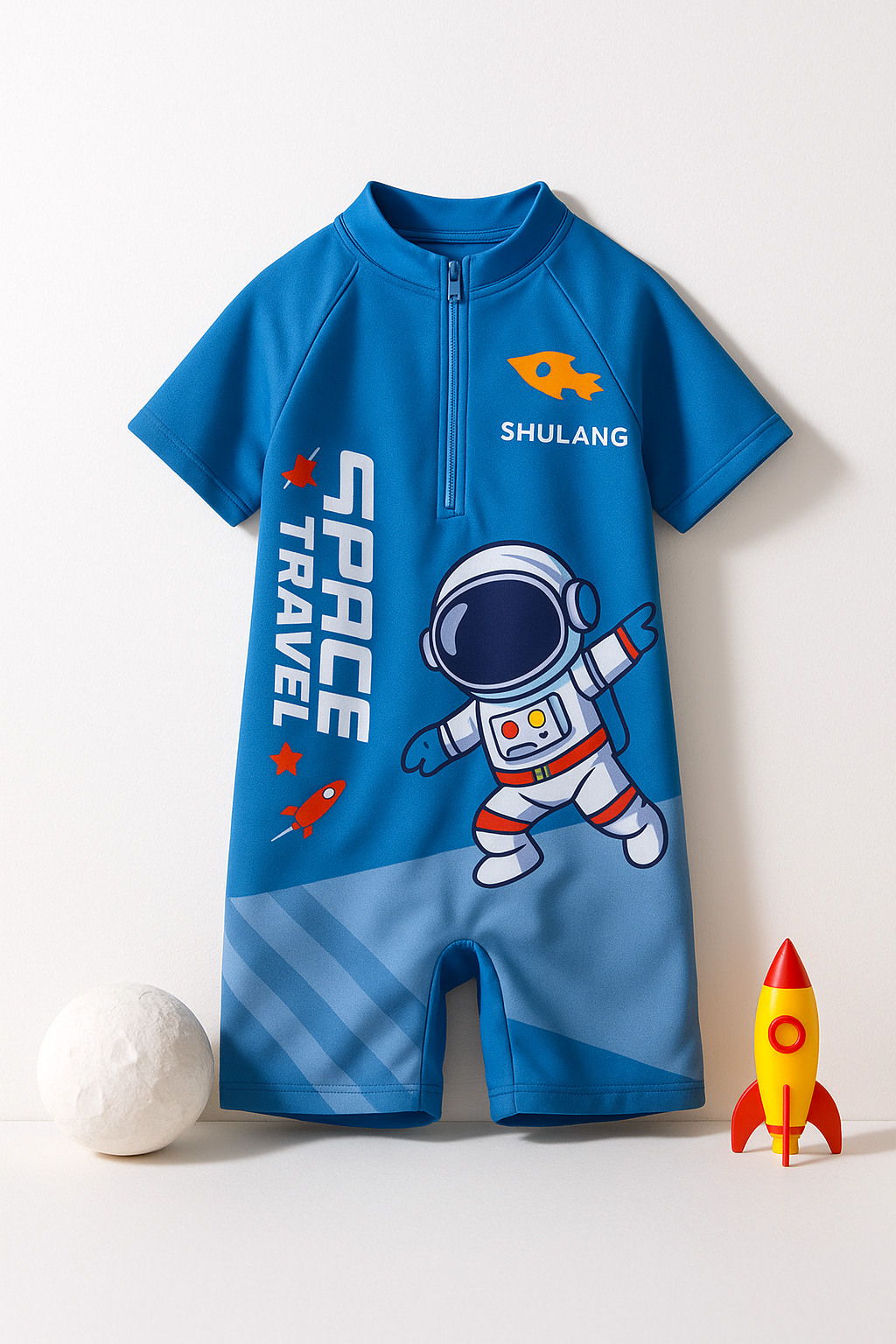 Galaxy Explorer Swim Suit - Light Blue
