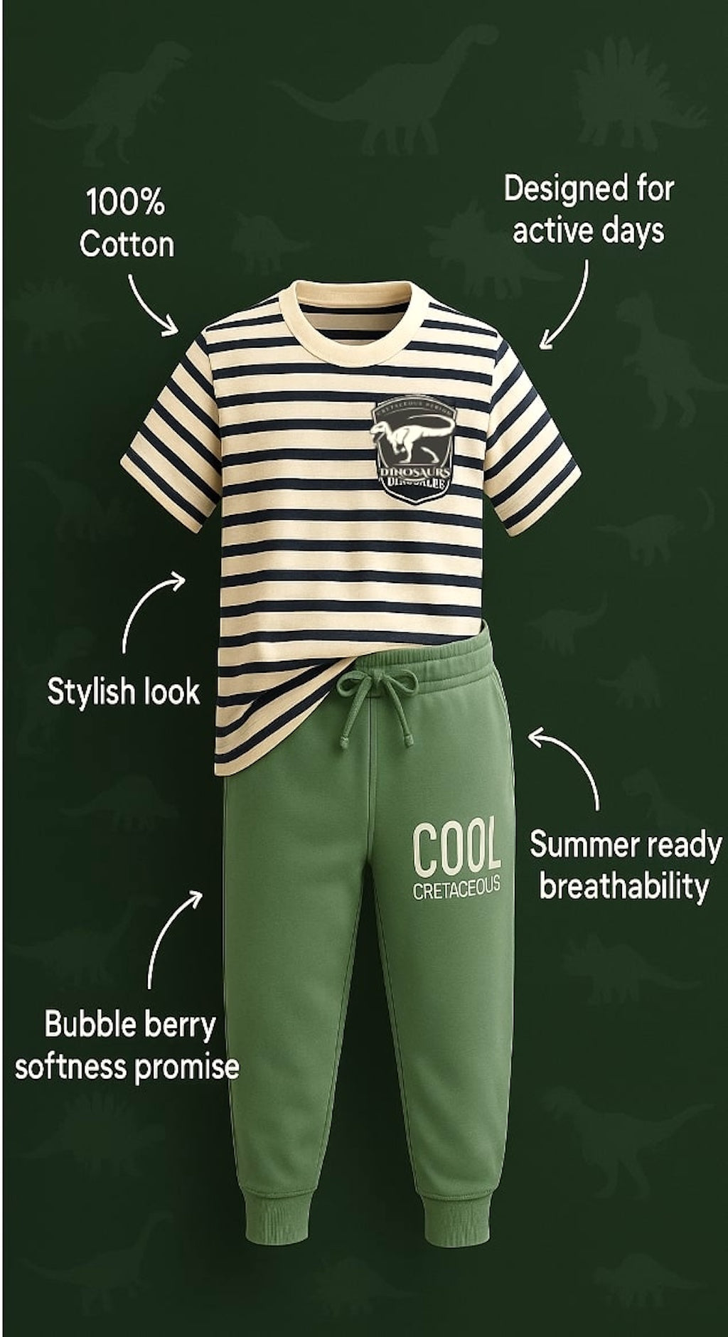 Little Wildling Dino Co-ord Set
