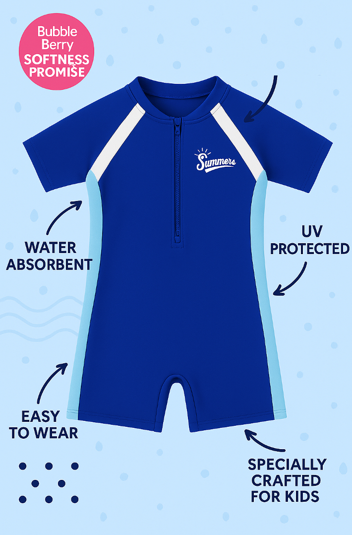 Ocean Dash Zip Swim Suit