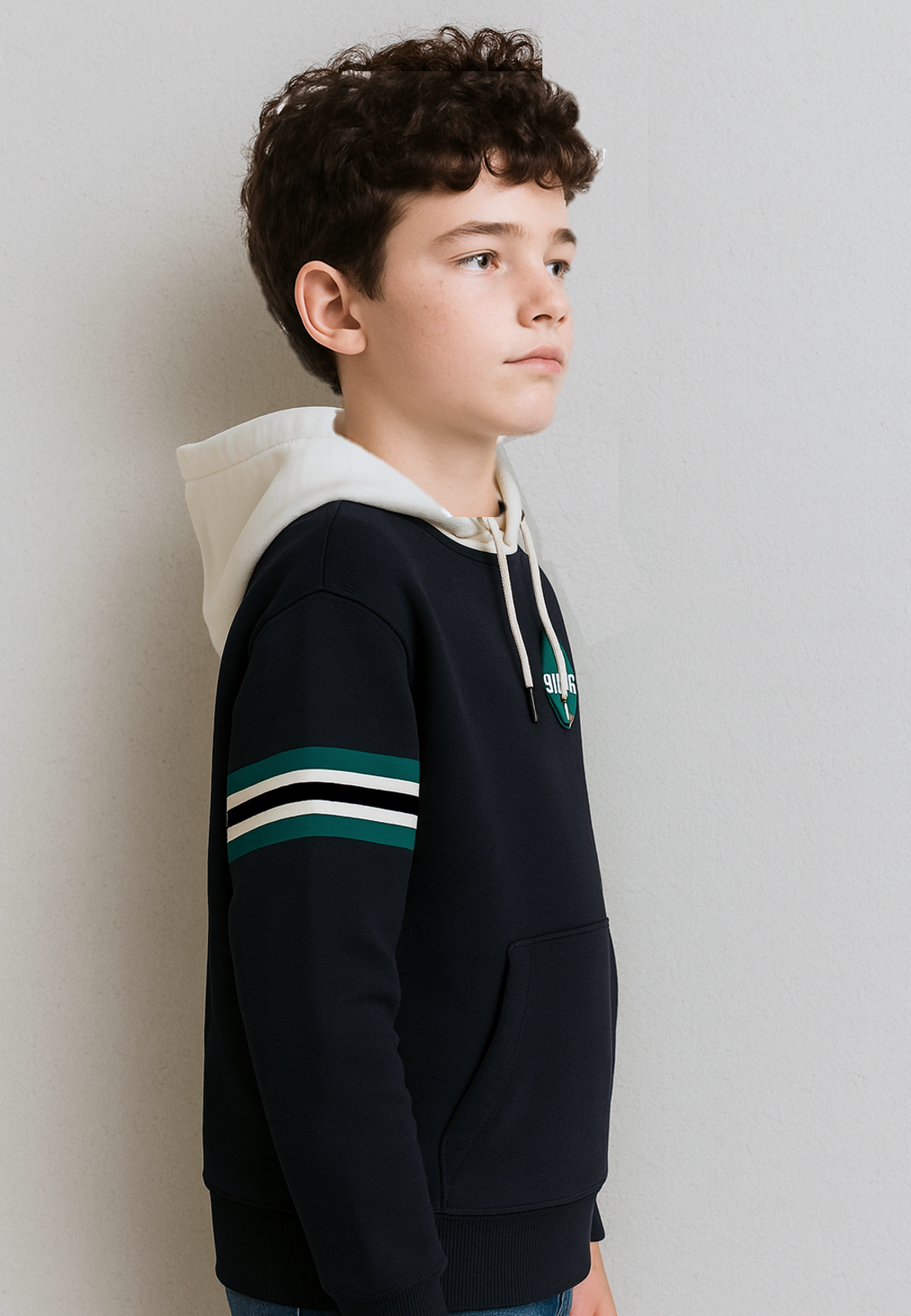 Sporty League Navy Winter Hoodie Sweatshirt