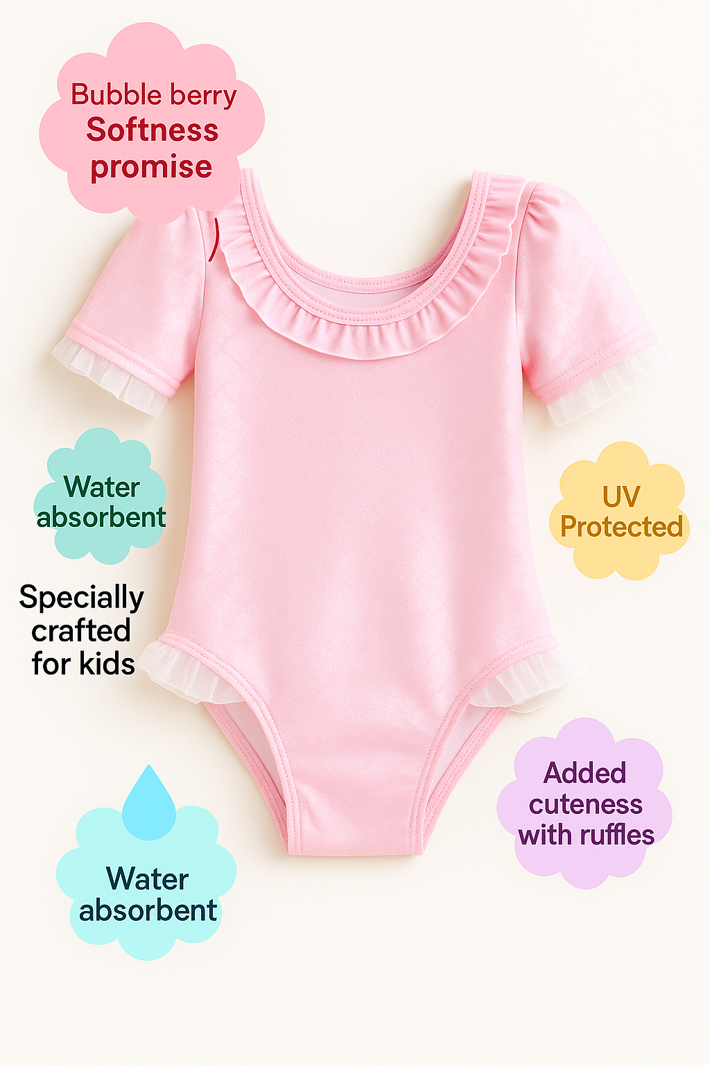 Pink Stardust Poolwear