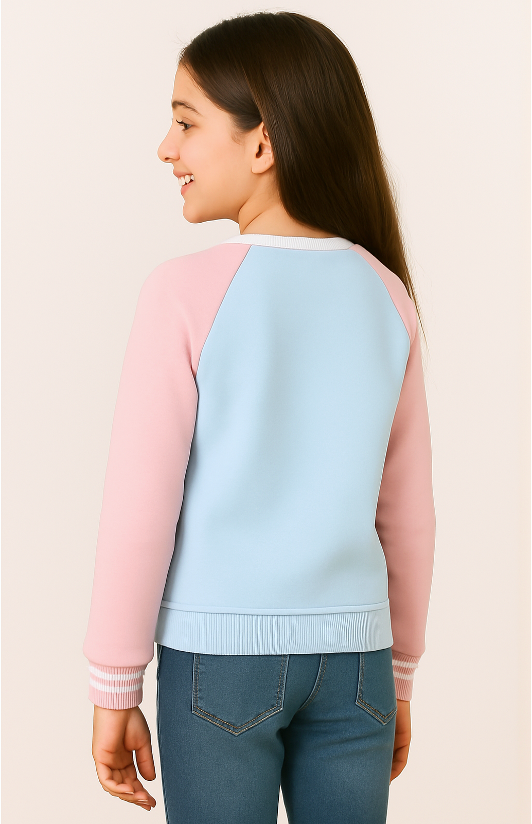 Blush & Sky Heart Winter Sweatshirt