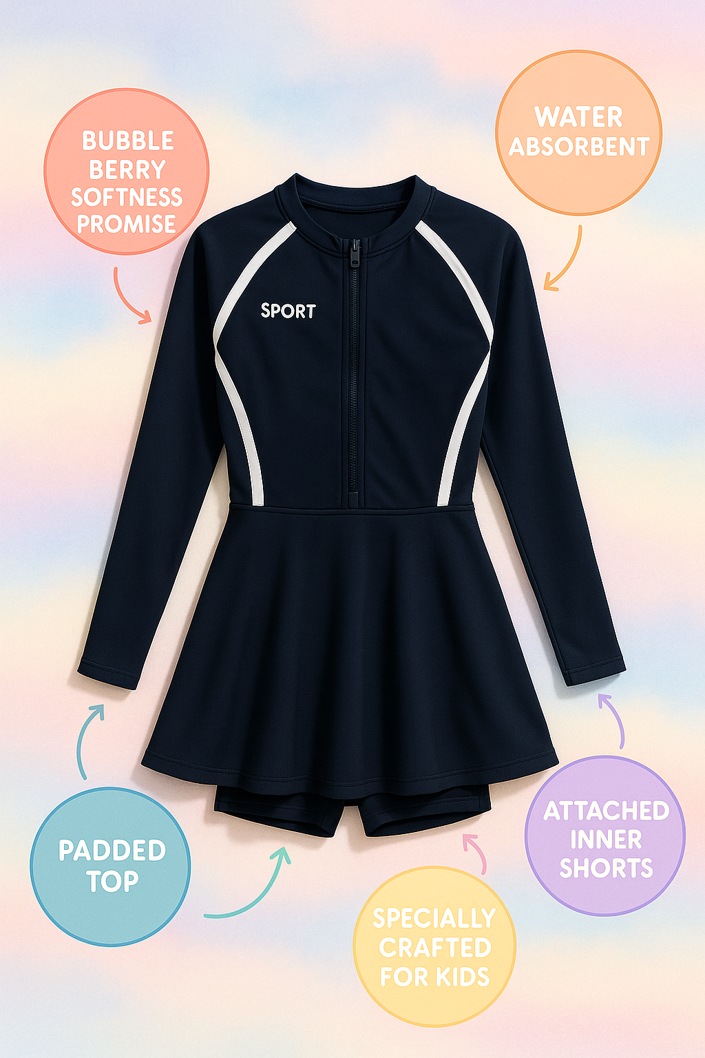 Velocity Zip Racer Swim Dress