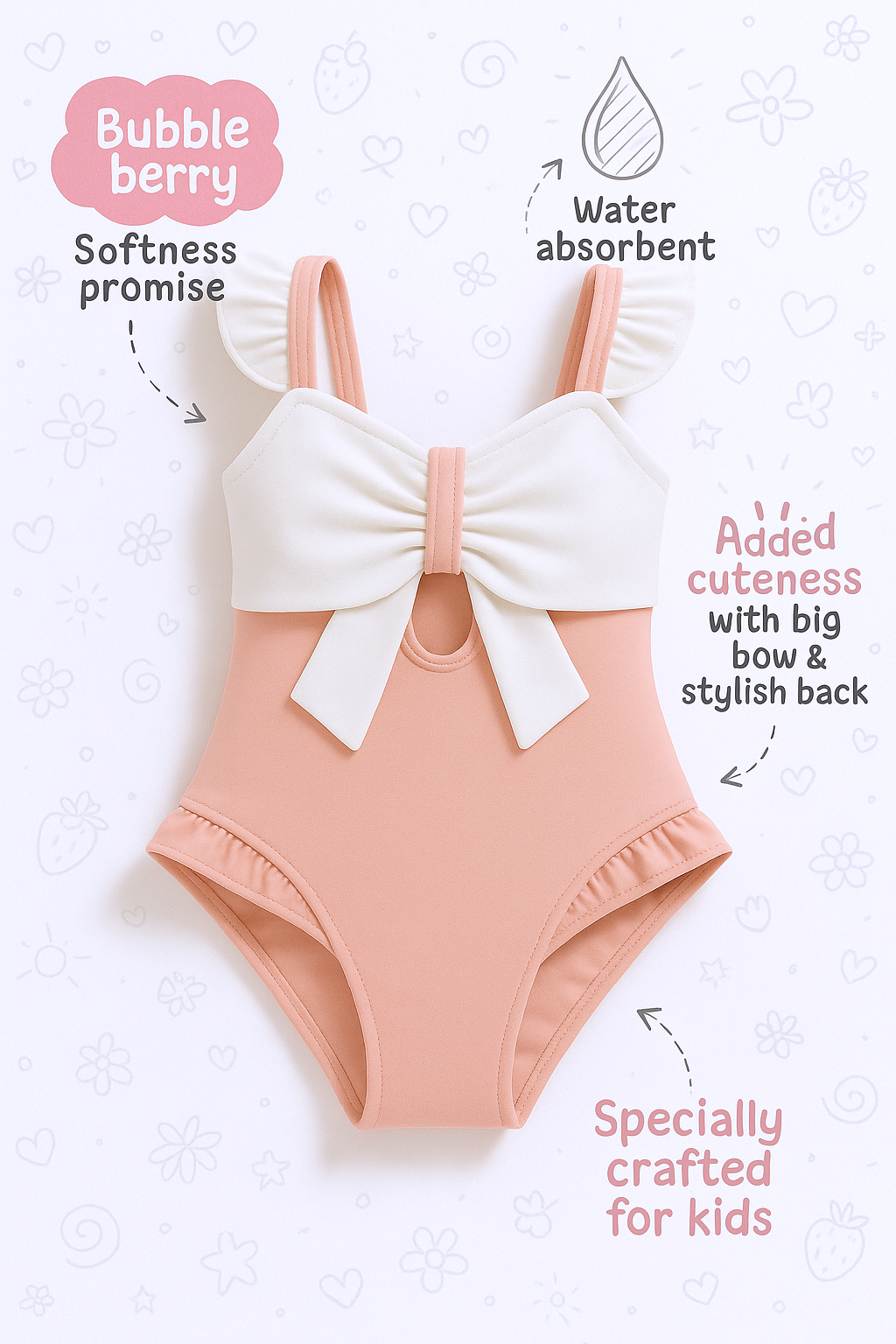 Peachy Bowtique Swimsuit