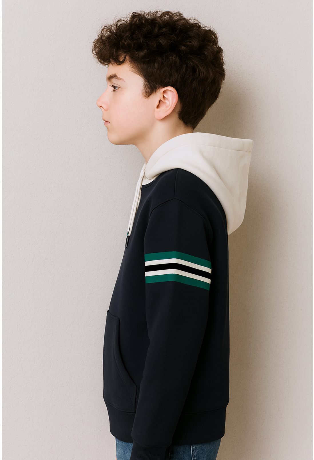Sporty League Navy Winter Hoodie Sweatshirt