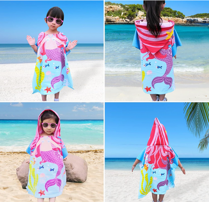 Sea Mermaid Hooded Towel