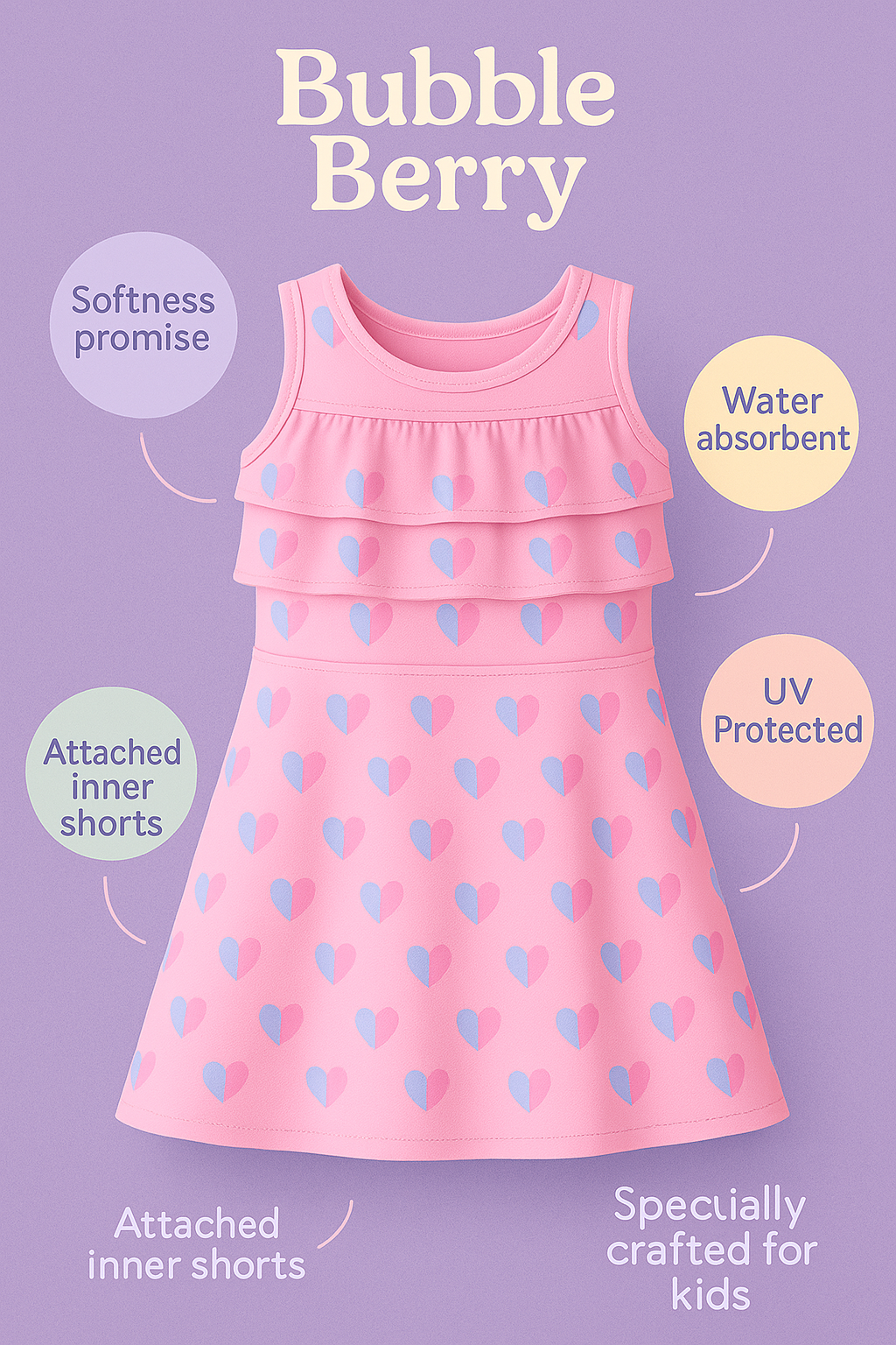 Pink Breeze Swim Dress