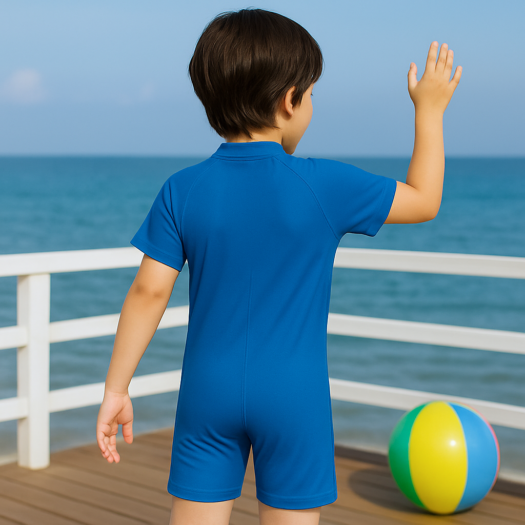 Galaxy Explorer Swim Suit - Light Blue
