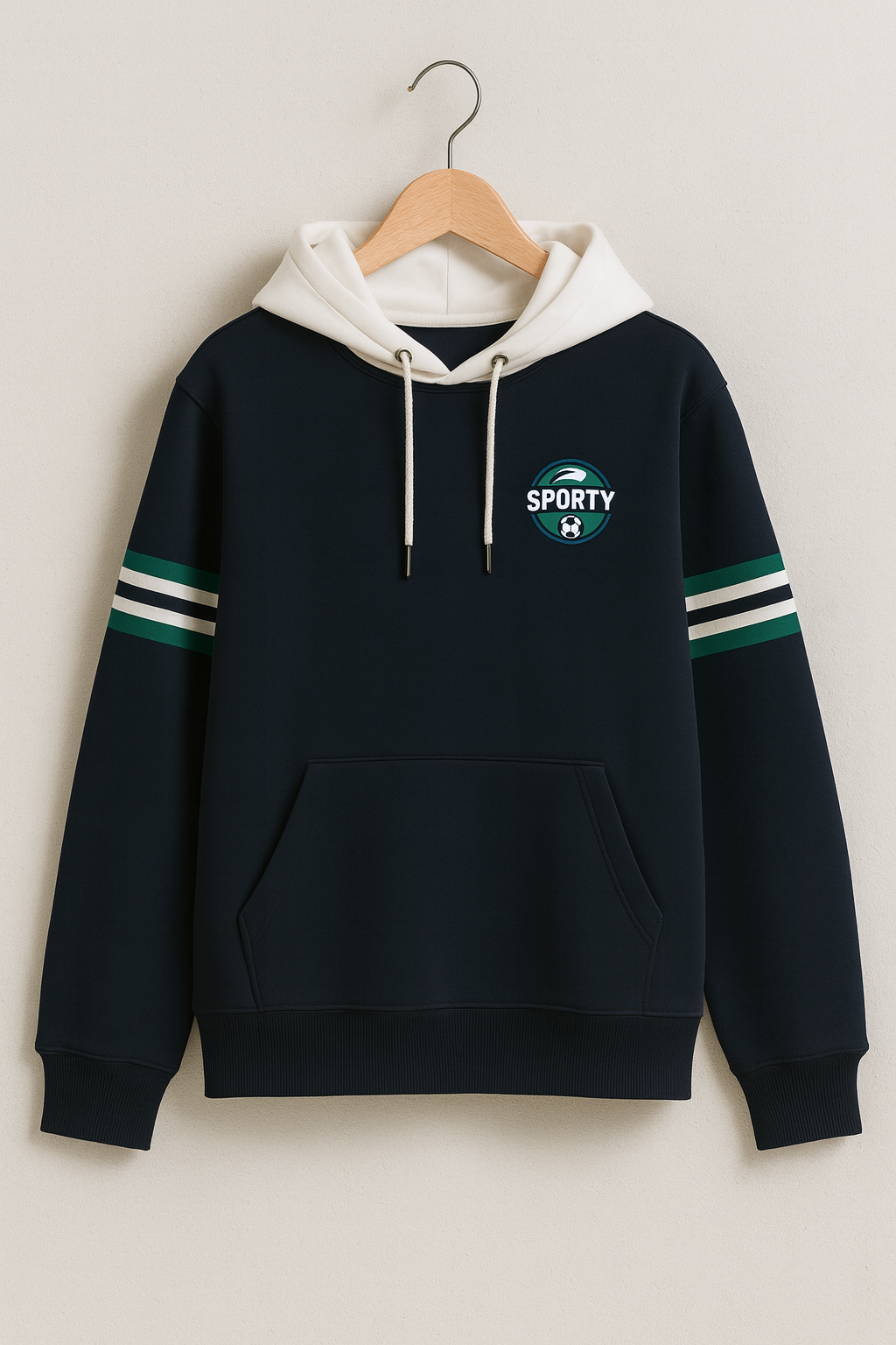 Sporty League Navy Winter Hoodie Sweatshirt