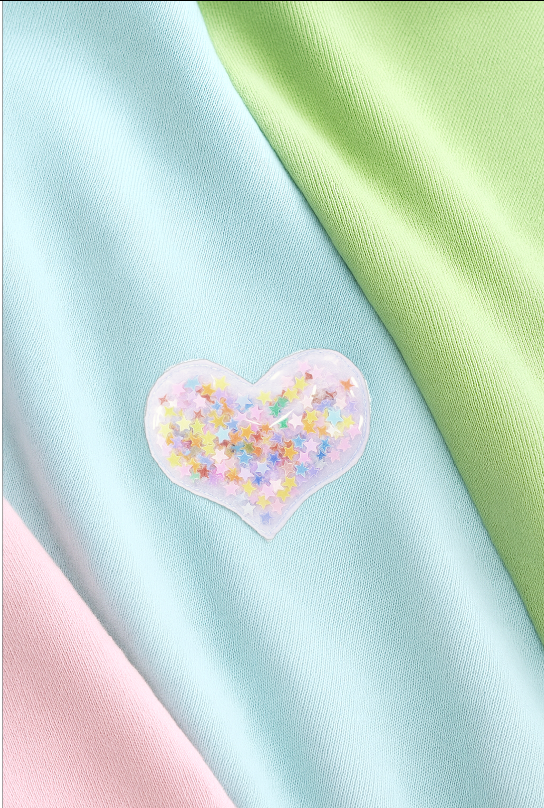 Playful Heart Pastel Winter Sweatshirt