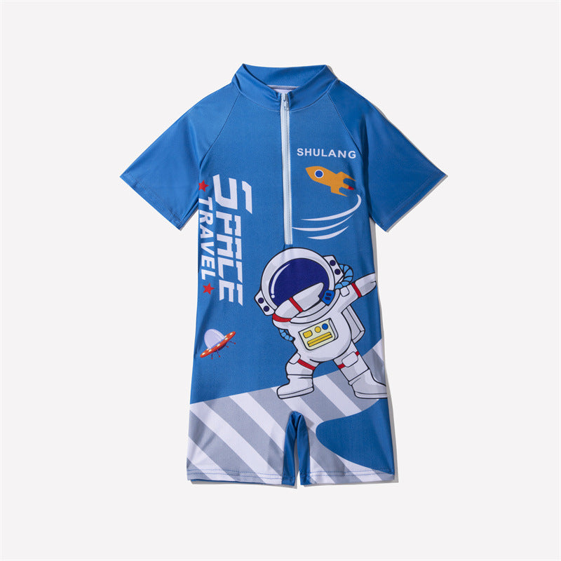 Galaxy Explorer Swim Suit - Light Blue