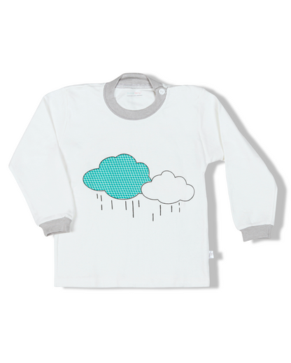 Grey and White Rain Sleep Set- Cotton