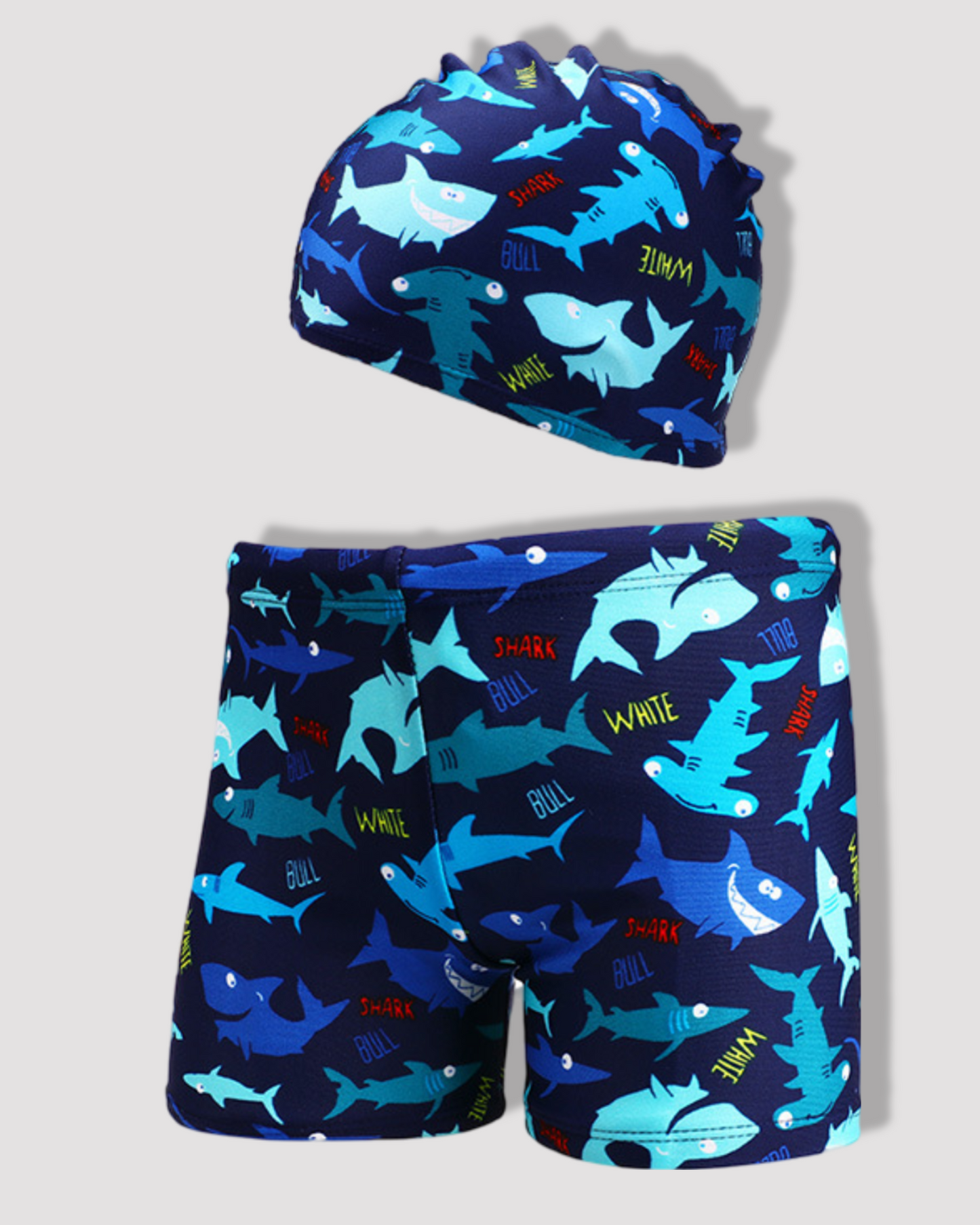 Fish Trunk Swim Set- Navy Blue