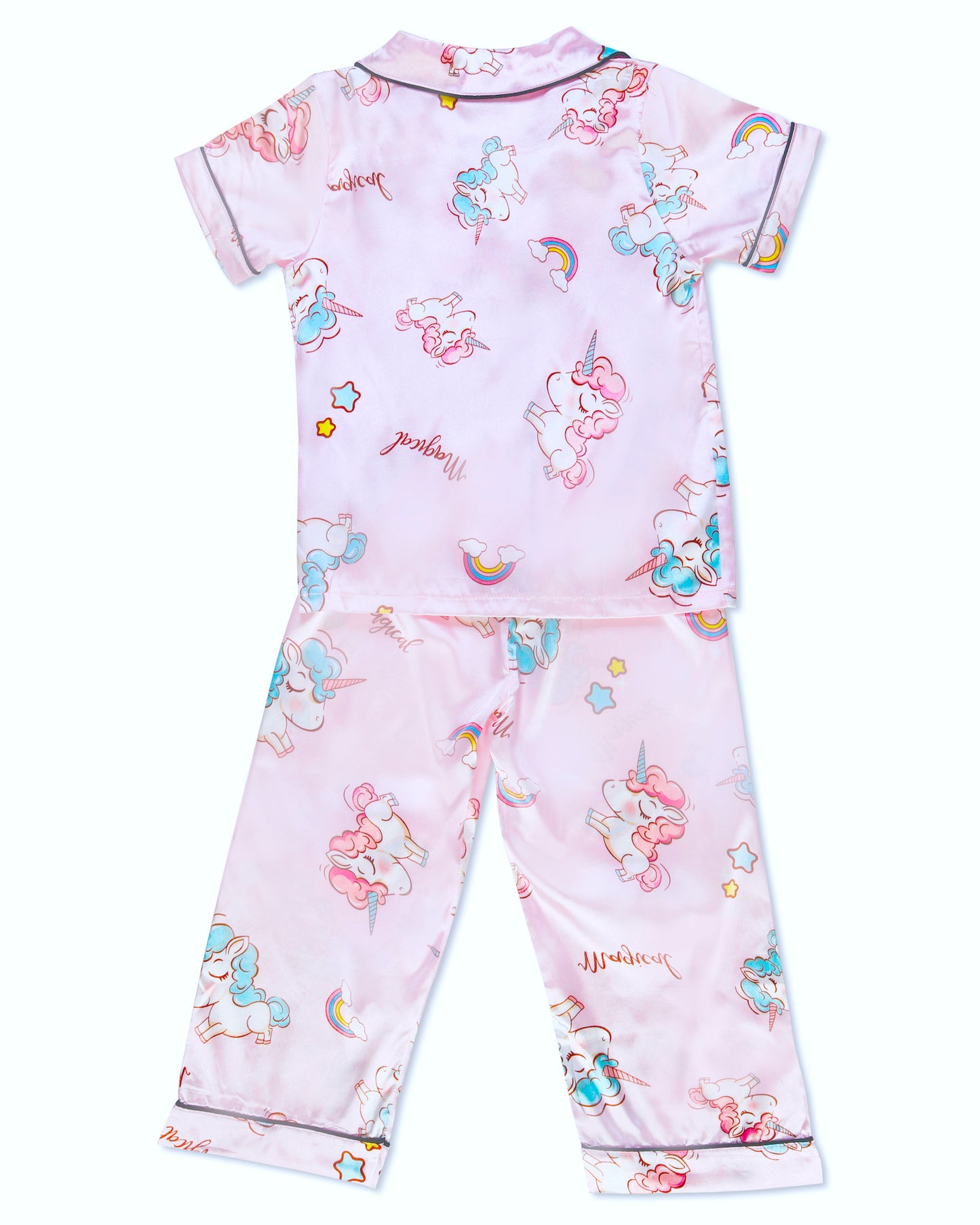 Pink Unicorn Sleep Set- Satin