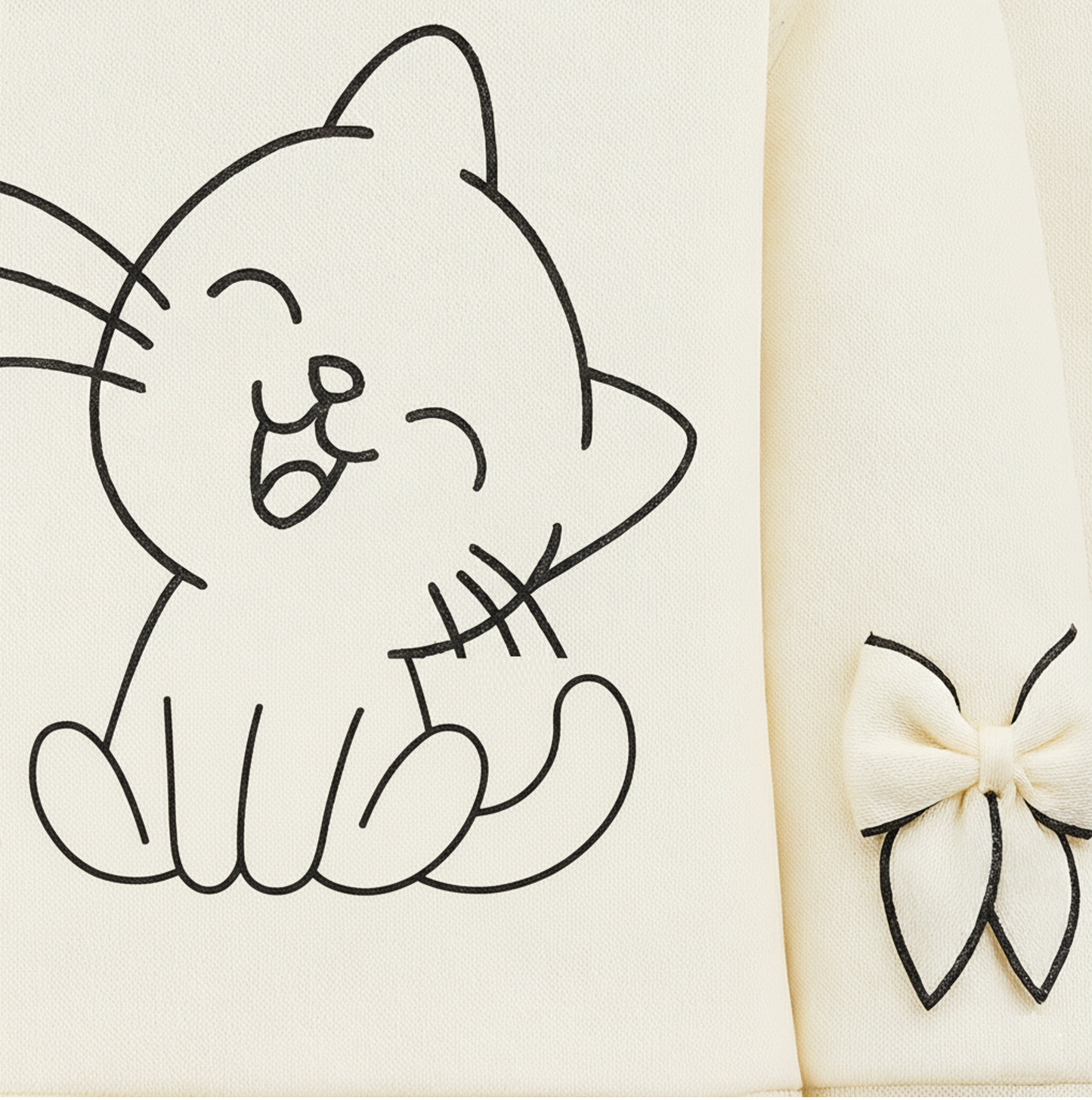 Little Meow Bow Winter Sweatshirt