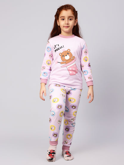 Purple Bear Sleep Set- Cotton