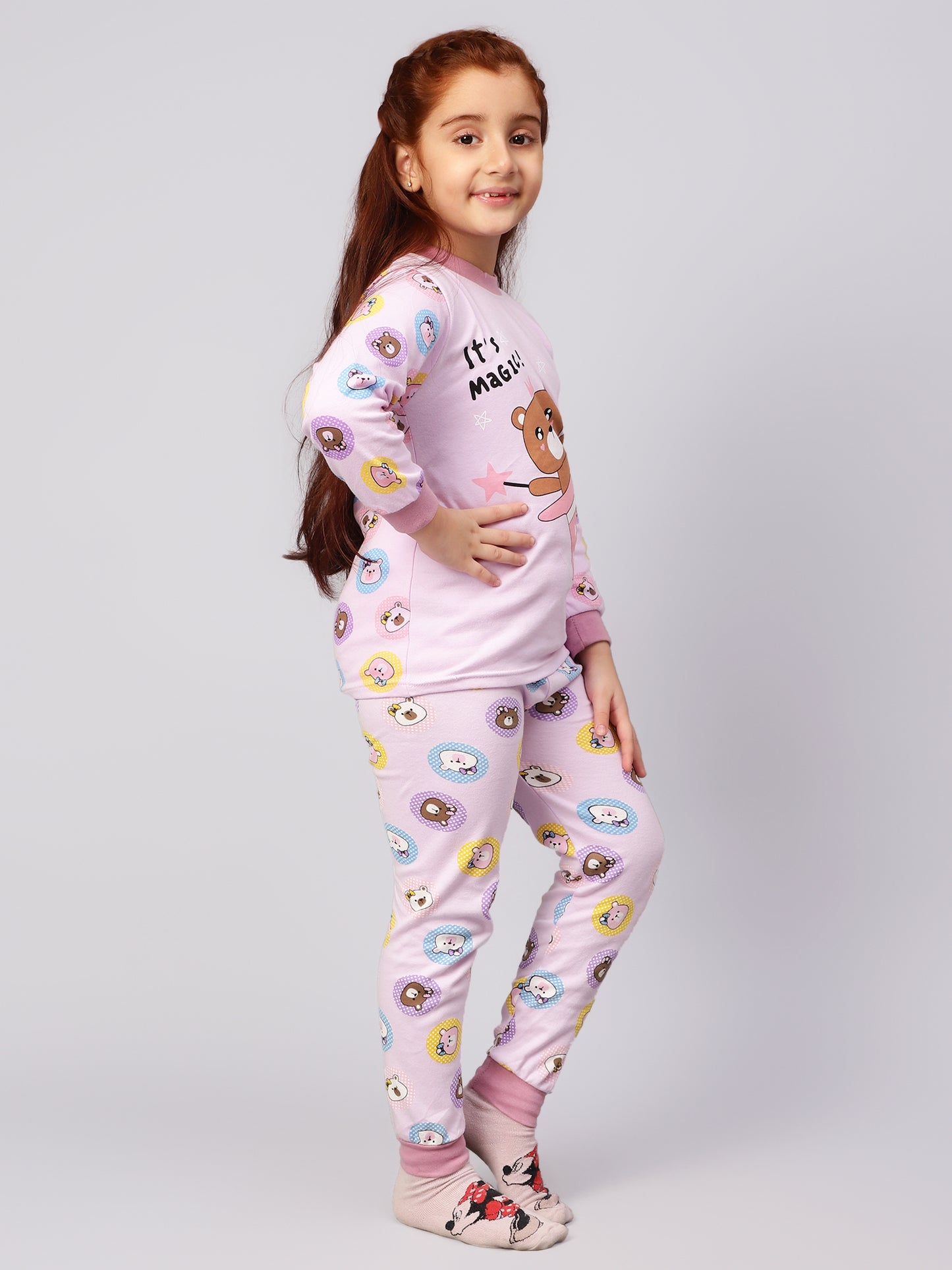 Purple Bear Sleep Set- Cotton