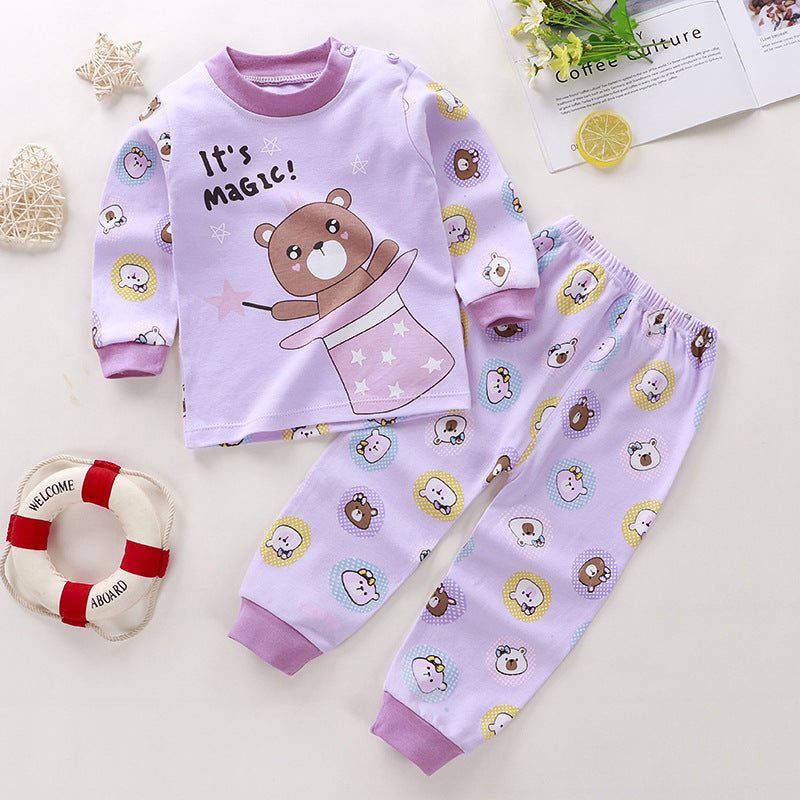 Purple Bear Sleep Set- Cotton