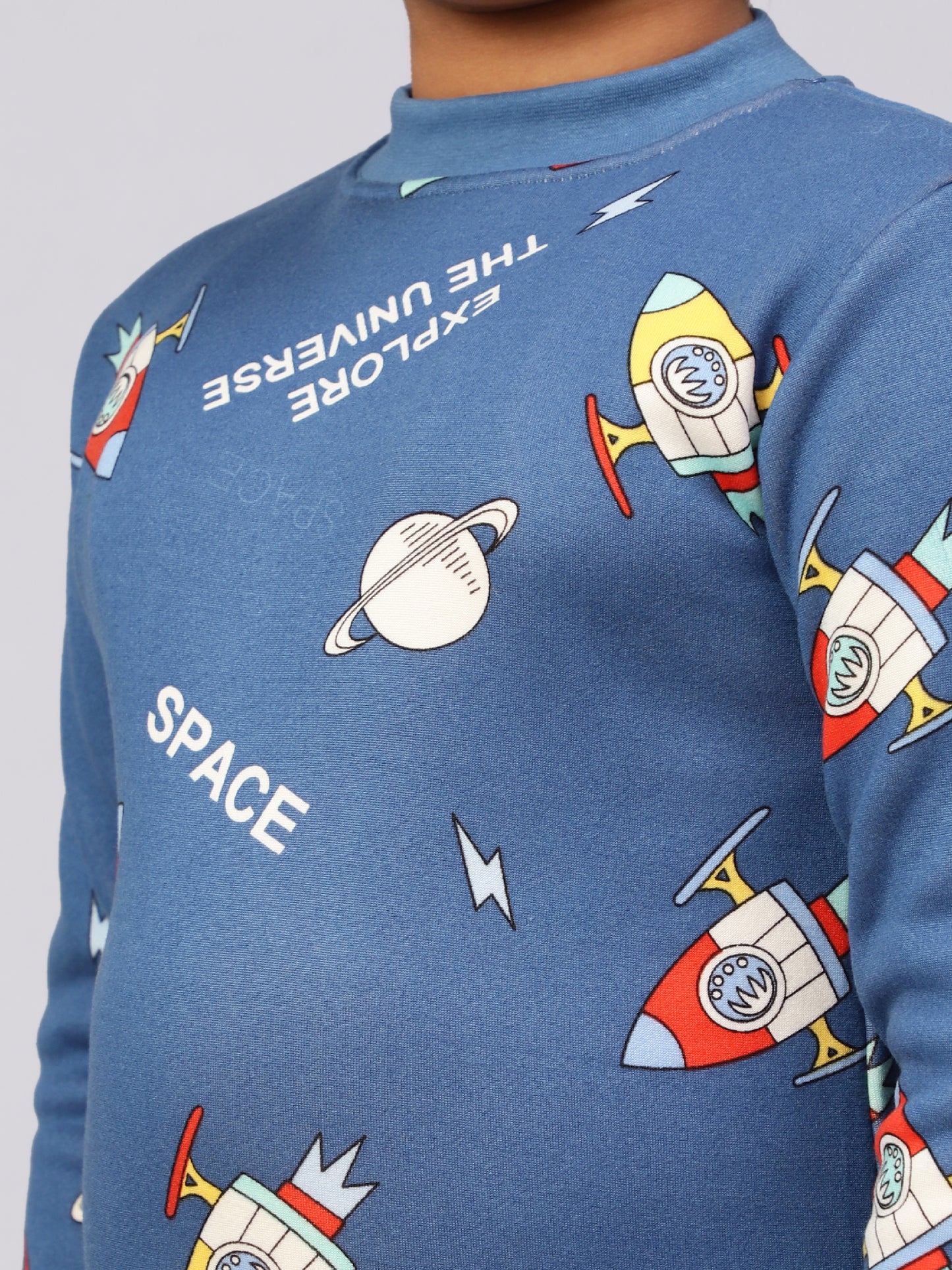 Blue Rocket Sleep Set- Cozy Winters