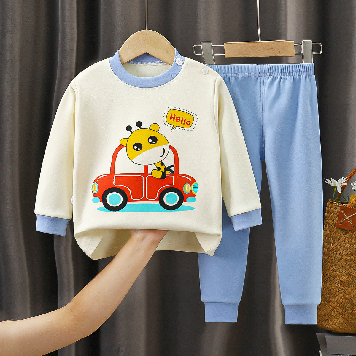 White Car Sleep Set