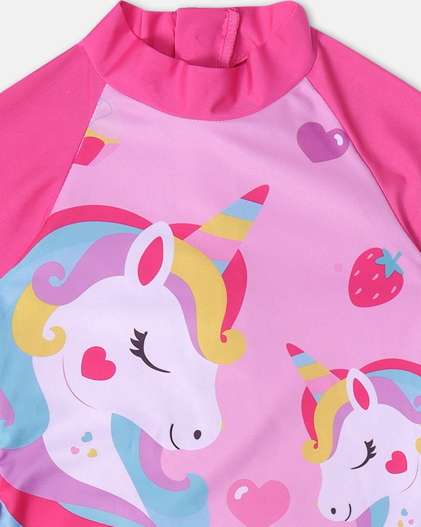 Strawberry Unicorn Legsuit- Pink