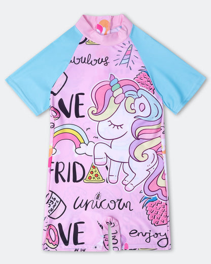 Cute Unicorn  Legsuit- Pink and Blue