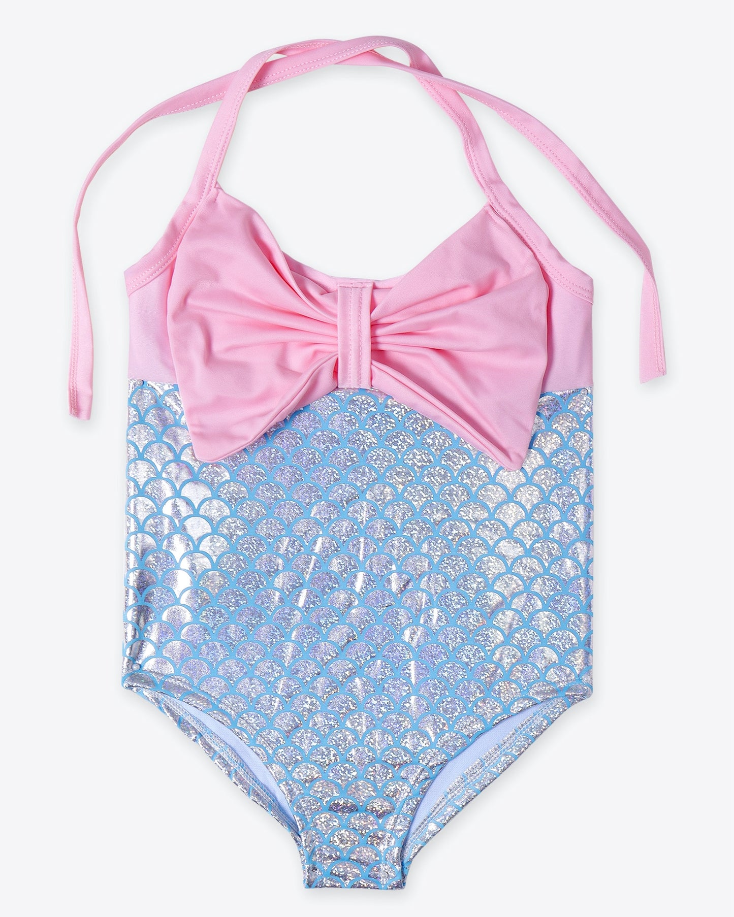 Fin Monokini- Shiny Silver